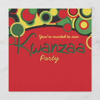 Invitaciones del partido Kwanzaa