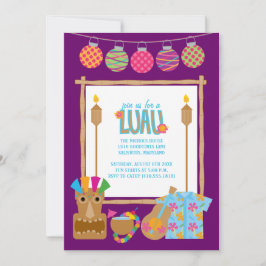 Invitaciones del Partido Luau de Hawái