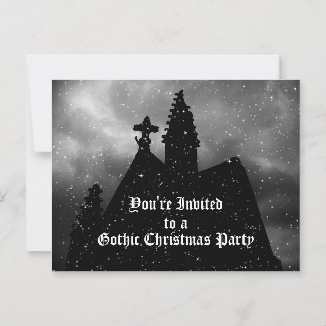 Invitaciones del partido Navidades Góticos (Anverso)