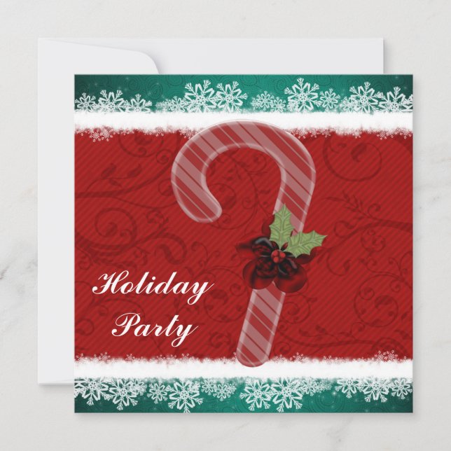 Invitaciones del partido Navidades Personalizados (Anverso)