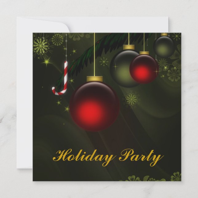 Invitaciones del partido Navidades Personalizados (Anverso)