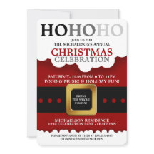 Invitaciones del partido Navidades Santa Suit
