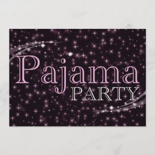 invitaciones del partido pajama: estrellado