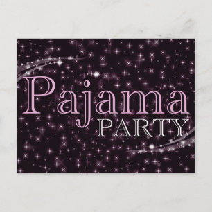 invitaciones del partido pajama : starshine