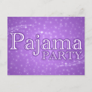 invitaciones del partido pajama : starshine