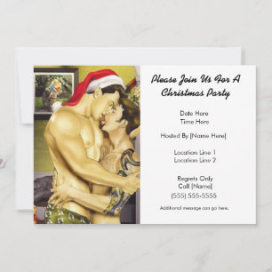 Invitaciones del partido Personalizado Santa Kiss