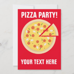 INVITACIONES DEL PARTIDO PIZZA
