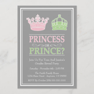 Invitaciones del partido Princesa o Príncipe de Re