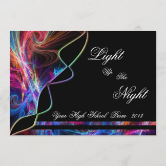 Invitaciones del partido Prom Neon Lights