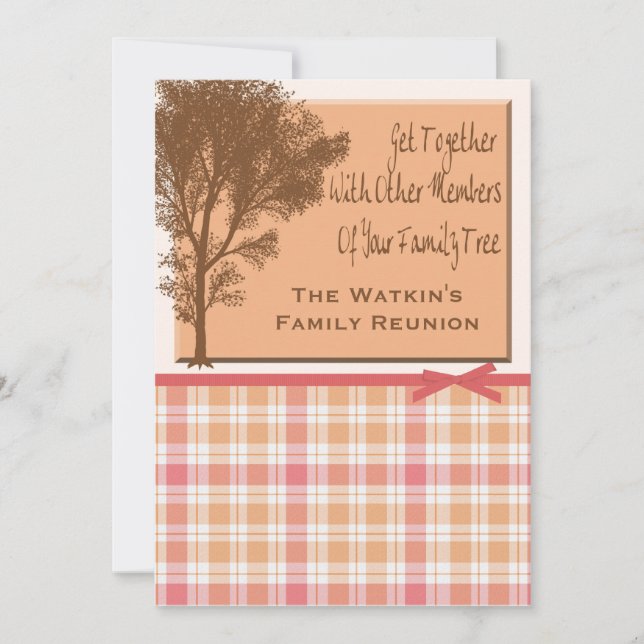 Invitaciones del Partido Reunión Familiar (Anverso)