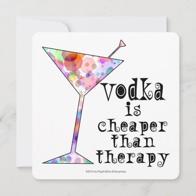 INVITACIONES DEL PARTIDO, VODKA ES MÁS BARATO QUE  (Anverso)