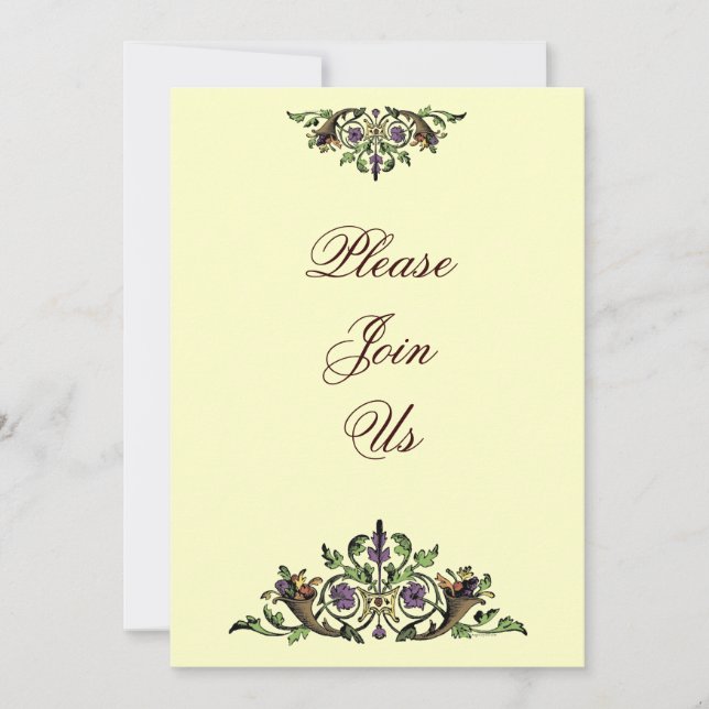 Invitaciones del Personalizado de Acción de Gracia (Anverso)