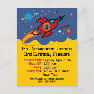 Invitaciones del personalizado del cumpleaños de