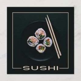 Invitaciones del personalizado del sushi