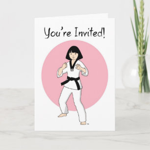 Invitaciones del personalizado Tae Kwon Do Princes