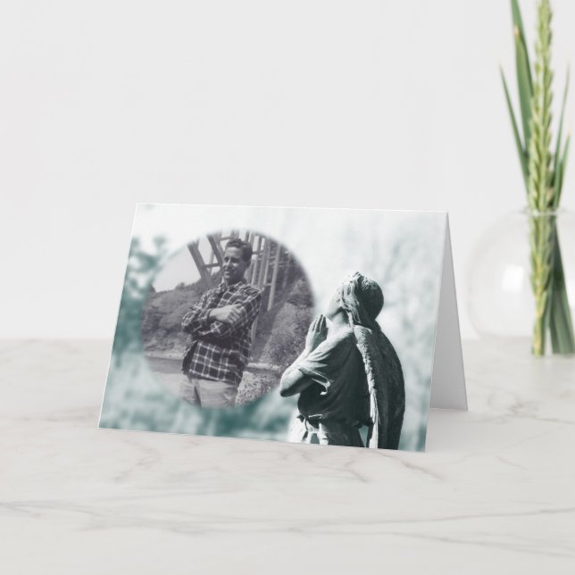 invitaciones del servicio funerario de oración de  (Anverso)