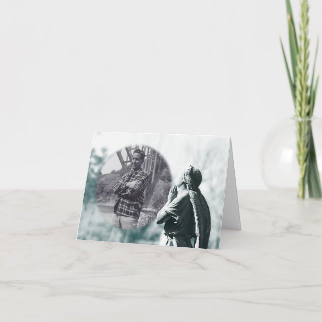 invitaciones del servicio funerario de oración de  (Anverso)