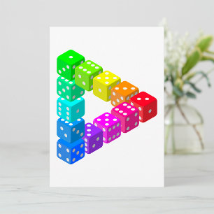 Invitaciones del triángulo de dados