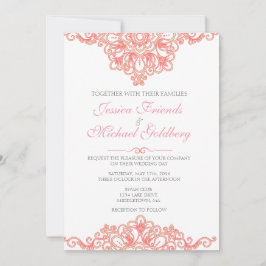 Invitaciones delicadas 5x7 de la boda de la