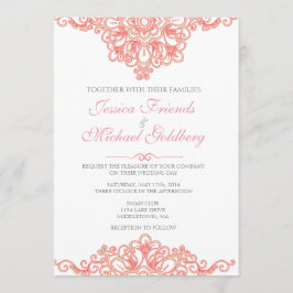 Invitaciones delicadas 5x7 de la boda de la
