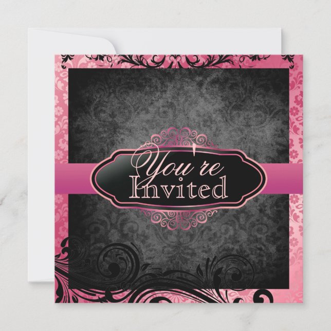 Invitaciones deliciosas del cumpleaños de la (Anverso)