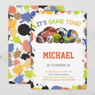 Invitaciones deportivas de All Star