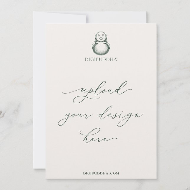 Invitaciones Digibuddha impresas de 5x7" Diversos  (Anverso)