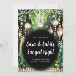 Invitaciones Digital Sangeet tarjetas de boda indi