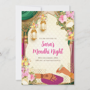 Invitaciones digitales Dholki y Mehndi