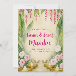 Invitaciones digitales Mandap Mahurat Mandvo invit