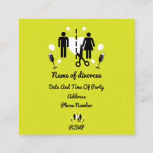 Invitaciones Divertidas a Fiestas de Divorcio