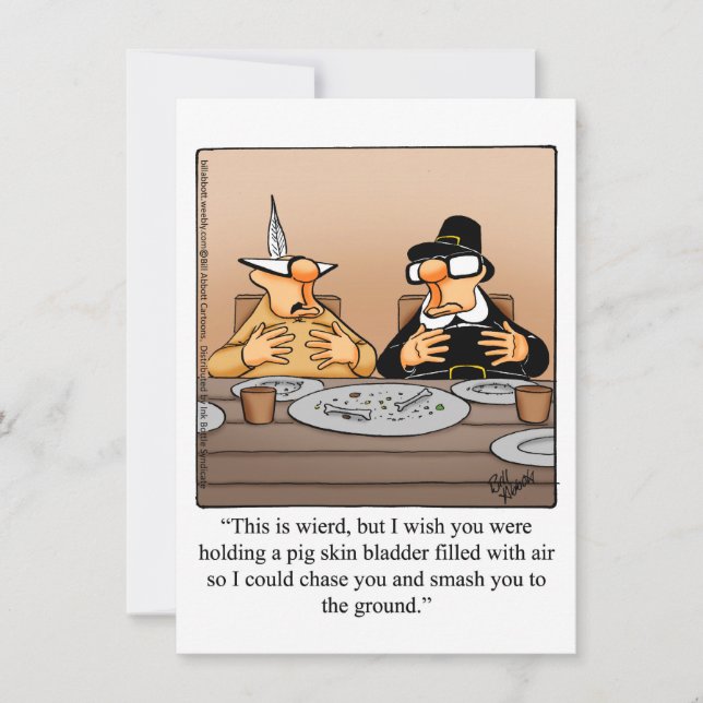 Invitaciones divertidas a la cena de humor de Acci (Anverso)
