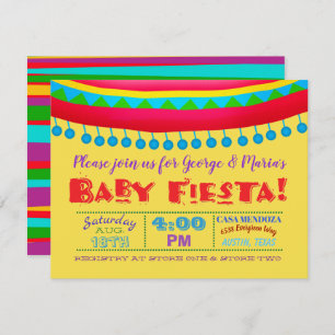 Invitaciones divertidas a la ducha Fiesta Baby