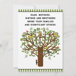 Invitaciones divertidas a una reunión familiar