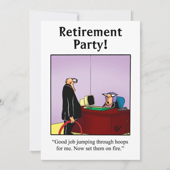 Invitaciones divertidas al partido Humor de Jubila (Anverso)