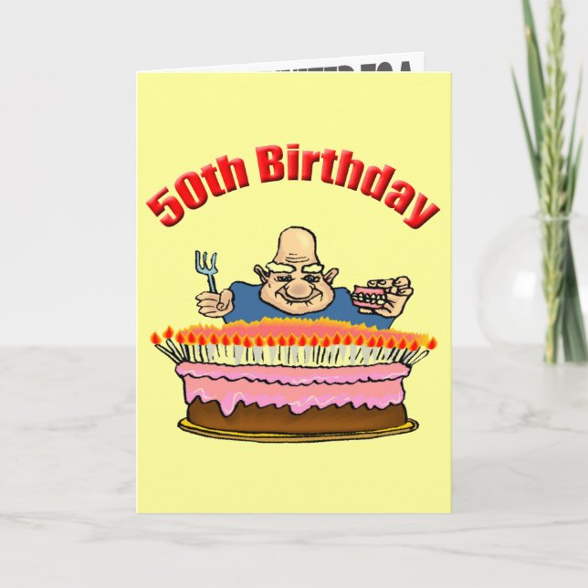 Invitaciones divertidas de cumpleaños número 50 (Anverso)