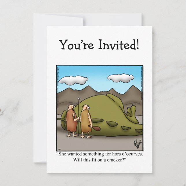 Invitaciones divertidas de fiesta (Anverso)