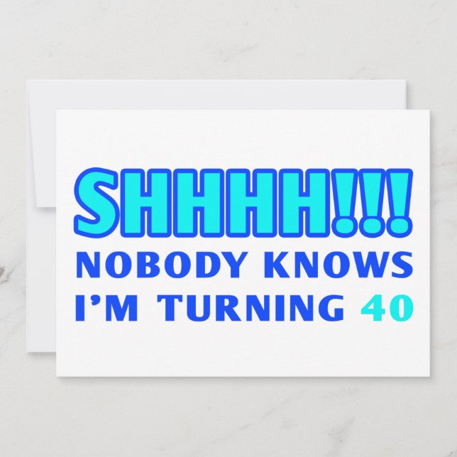 Invitaciones divertidas de hace 40 años (Anverso)