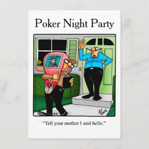 Invitaciones divertidas de la fiesta de Poker Nigh