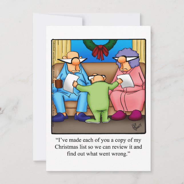 Invitaciones divertidas del partido Navidades (Anverso)