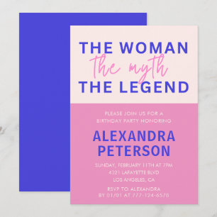 Invitaciones divertidas para cumpleaños 18 Mujer M