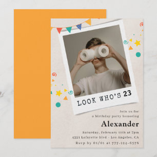 Invitaciones divertidas para cumpleaños 23 hombres