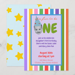 Invitaciones Divertidas para Cumpleaños Uno