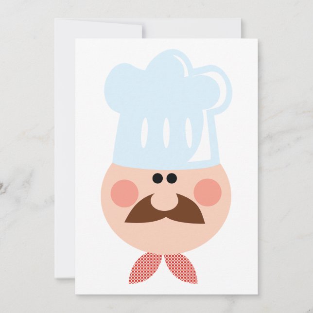 Invitaciones divertidas para el chef (Anverso)