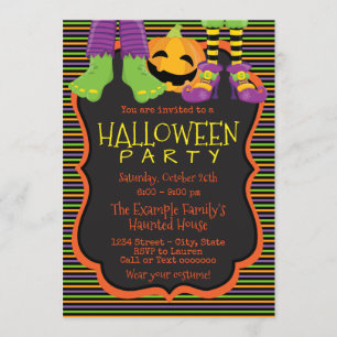 Invitaciones divertidas para fiesta de Halloween p