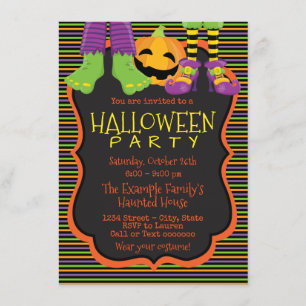 Invitaciones divertidas para fiesta de Halloween p