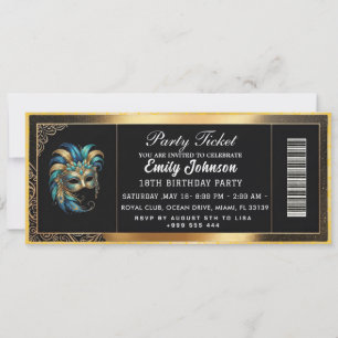 invitaciones doradas para entradas de fiesta 2026