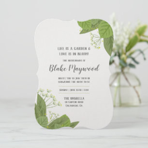 Invitaciones Ducha Herb Blooms