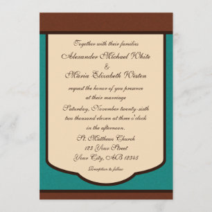 Invitaciones dulces de la boda de la moca y del