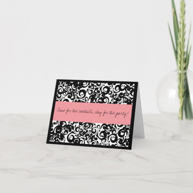 Invitaciones editable del cóctel (Anverso)